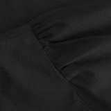 Depeche Clothing Abi bluse med pufærmer Blouse 099 Black (Nero)