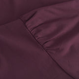 Depeche Clothing Abi bluse med pufærmer Blouse 279 Burgundy