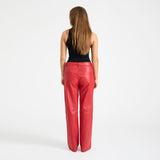 Depeche leather wear Adele skindbuks Pants 043 Red