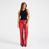 Depeche leather wear Adele skindbuks Pants 043 Red