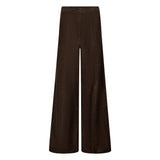 Depeche leather wear Adiva HW Culotte Ruskindsbuks Pants 067 Dusty brown