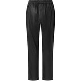 Depeche leather wear Alicia klassisk skindbuks med lige ben Pants 099 Black (Nero)