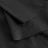 Depeche leather wear Alicia klassisk skindbuks med lige ben Pants 099 Black (Nero)