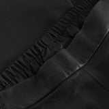 Depeche leather wear Alicia klassisk skindbuks med lige ben Pants 099 Black (Nero)