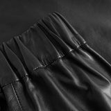 Depeche leather wear Alma straight fit skindbukser Pants 099 Black