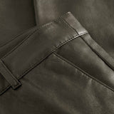 Depeche leather wear Amelia chino skindbuks i 7/8 dels længde Pants 038 Dusty taupe