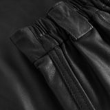 Depeche leather wear Amily straight fit cargo skindbukser Pants 099 Black (Nero)