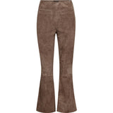 Depeche leather wear Ava 7/8 ruskindsbukser Pants 038 Dusty taupe