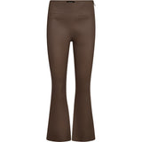Depeche leather wear Ava HW Flare 7/8 Skindbuks Pants 224 Taupe