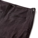 Depeche leather wear Ava HW Flare Skindbuks Pants 336 Dark Berry