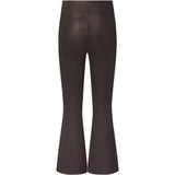 Depeche leather wear Ava RW flare 7/8 længde skindbuks i strækbar kvalitet Pants 008 Chocolate