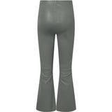 Depeche leather wear Ava RW flare 7/8 længde skindbuks i strækbar kvalitet Pants 051 Olive