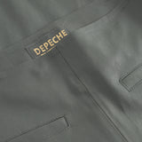 Depeche leather wear Ava RW flare 7/8 længde skindbuks i strækbar kvalitet Pants 051 Olive