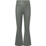 Depeche leather wear Ava RW flare 7/8 længde skindbuks i strækbar kvalitet Pants 051 Olive