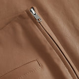 Depeche leather wear Ava RW flare 7/8 længde skindbuks i strækbar kvalitet Pants 199 Nougat