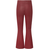 Depeche leather wear Ava RW flare 7/8 længde skindbuks i strækbar kvalitet Pants 243 Racing Red