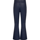 Depeche leather wear Ava RW flare 7/8 længde skindbuks i strækbar kvalitet Pants 285 Midnight Blue