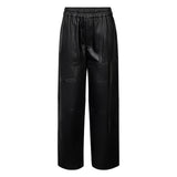 Depeche leather wear Bella MW Fuldlængde Buks Pants 099 Black