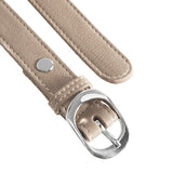 DEPECHE Læderbælte i klassisk look Belts 038 Dusty taupe