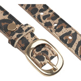 DEPECHE Læderbælte i klassisk look Belts 082 Leopard