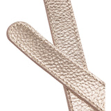 DEPECHE Læderbælte i klassisk look Belts 108 Champagne