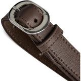 DEPECHE Læderbælte i klassisk look Belts 250 Dark Taupe