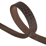 DEPECHE Læderbælte i klassisk look Belts 265 Brown Croco