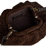 DEPECHE Berlin flettet clutch Clutch 008 Chocolate