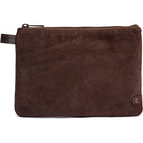 DEPECHE Bilbao clutch i ruskind Clutch 008 Chocolate