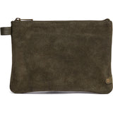 DEPECHE Bilbao clutch i ruskind Clutch 049 Army Green