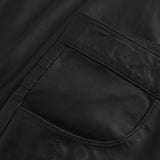 Depeche leather wear Bindy skindbukser (HW) Pants 099 Black (Nero)