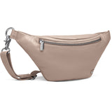 DEPECHE Læder bumbag i klassisk design Bumbag 038 Dusty taupe