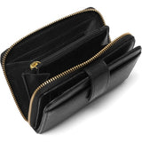 DEPECHE Blød og lækker skind pung Purse / Credit card holder 099 Black (Nero)
