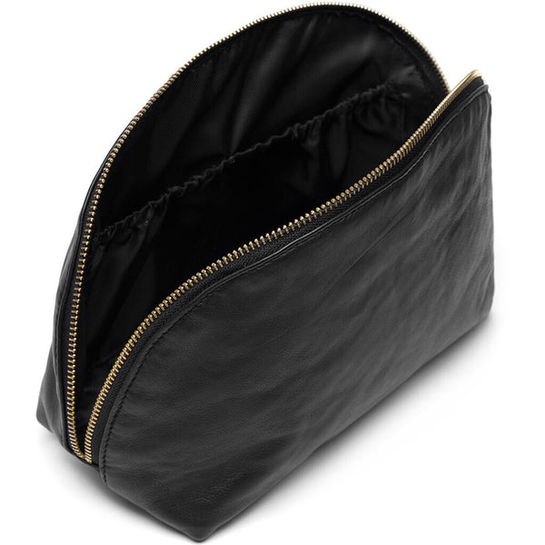 DEPECHE Blød og rummelig læder kosmetik taske Accessories 099 Black (Nero)