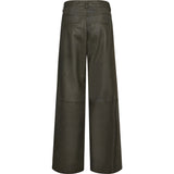 Depeche leather wear Boa HW Wide Skindbukser Pants 054 Khaki