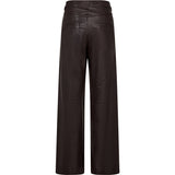 Depeche leather wear Boa skindbukser - Wide leg (HW) Pants 008 Chocolate
