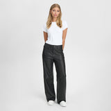 Depeche leather wear Boa skindbukser - fuld længde (HW) Pants 099 Black (Nero)