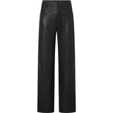 Depeche leather wear Boa skindbukser - fuld længde (HW) Pants 099 Black (Nero)