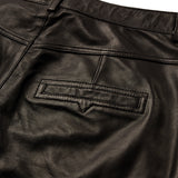 Depeche leather wear Boa skinny leg skindbuks Pants 008 Chocolate