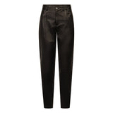 Depeche leather wear Boa skinny leg skindbuks Pants 008 Chocolate