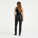 Depeche leather wear Boa skinny leg skindbuks Pants 099 Black