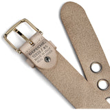 DEPECHE Bredt bælte med eyeleds Belts 191 Sand / Gold
