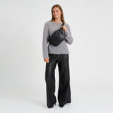DEPECHE Bumbag i en smørblød læderkvalitet Bumbag 099 Black