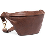 DEPECHE Bumbag i en smørblød læderkvalitet Bumbag 133 Brandy