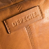 DEPECHE Klassisk must-have bumbag i skind Bumbag 014 Cognac
