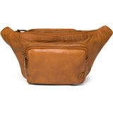 DEPECHE Klassisk must-have bumbag i skind Bumbag 014 Cognac