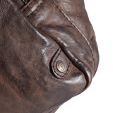 DEPECHE Klassisk must-have bumbag i skind Bumbag 068 Winter brown