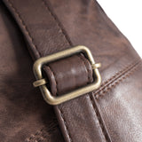 DEPECHE Klassisk must-have bumbag i skind Bumbag 068 Winter brown