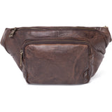 DEPECHE Klassisk must-have bumbag i skind Bumbag 068 Winter brown