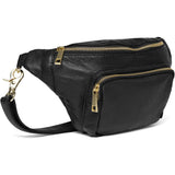 DEPECHE Klassisk must-have bumbag i skind Bumbag 097 Gold